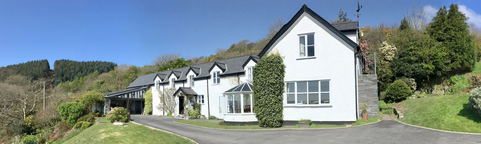 Brynhyfryd from the driveway